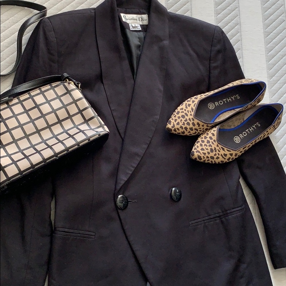 Vintage Christian Dior Navy Blazer, size 2